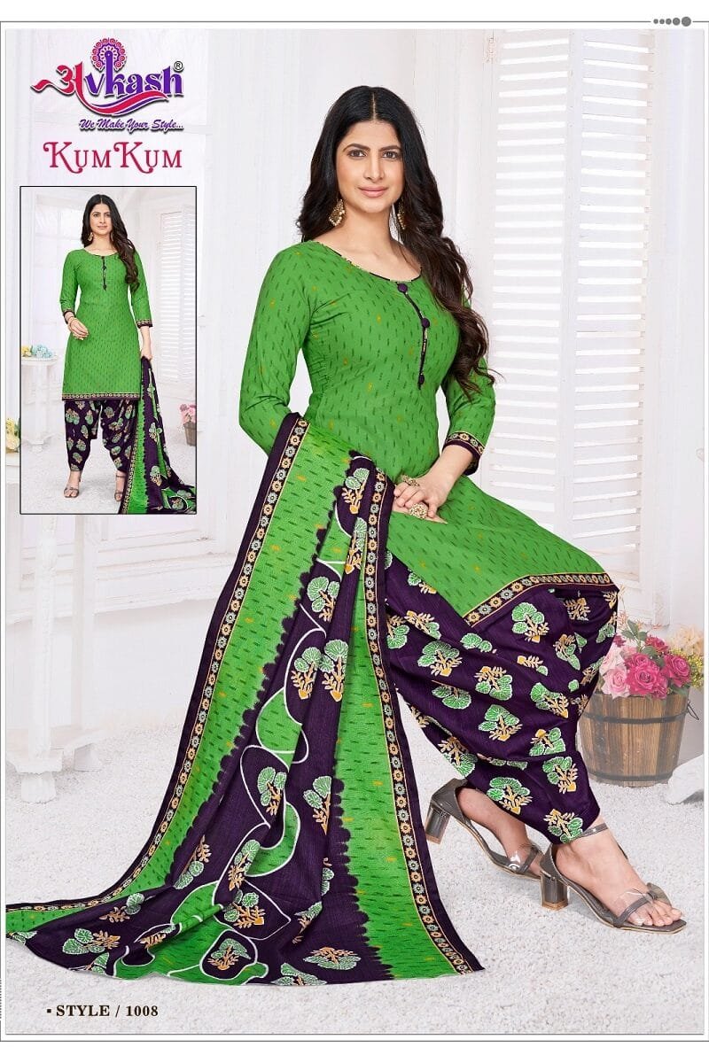 Avkash Kumkum Patiyala Vol1 Readymade with Lining