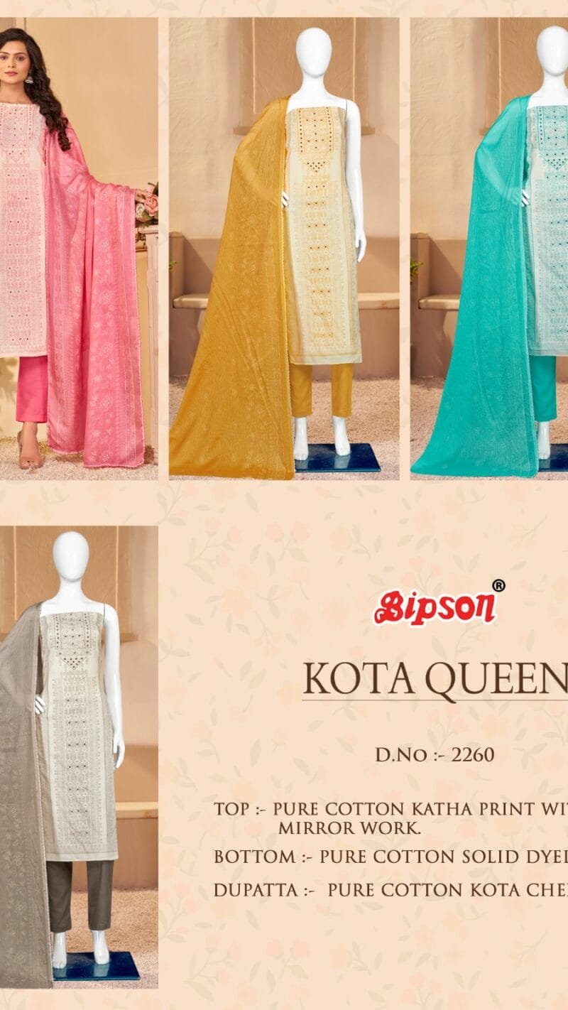 Bipson Kota Queen 2260Premium Cotton Collection