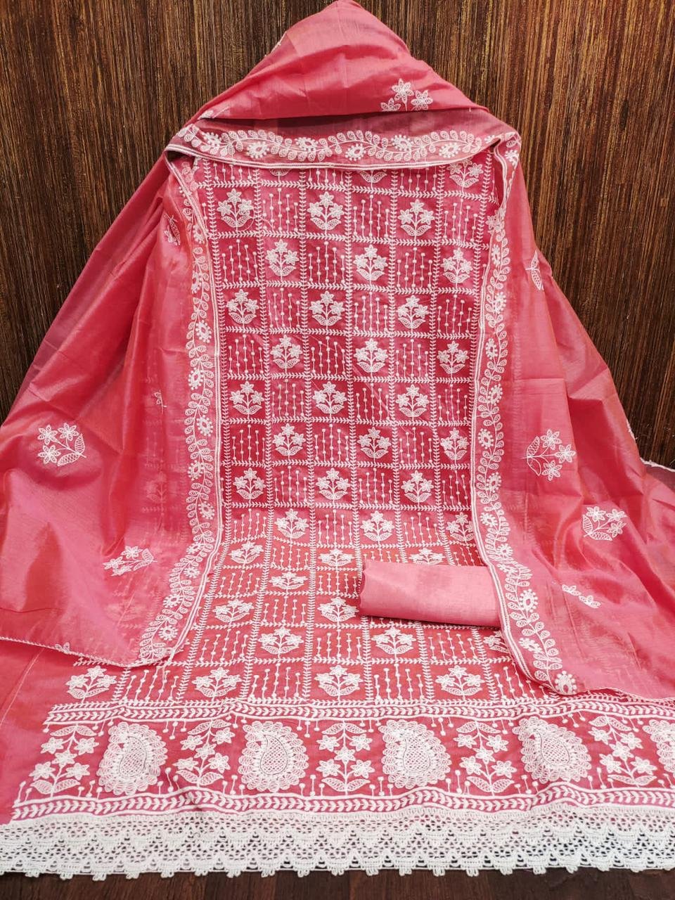 Banarasi Chanderi Cotton Dress Materials | siri designers