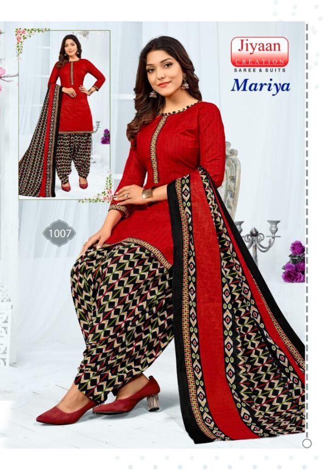 Jiyaan Mariya Wholesale Cotton Dress Material