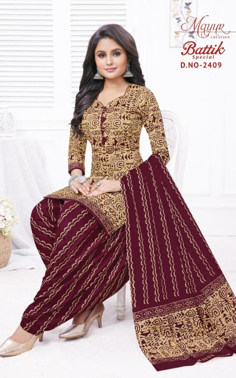Mayur Battik Special Vol 24 Wholesale Cotton Dress Material