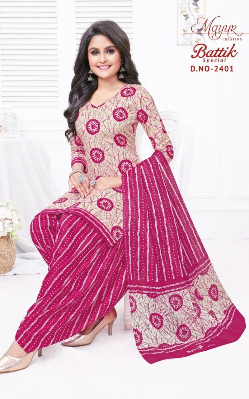 Mayur Battik Special Vol 24 Wholesale Cotton Dress Material