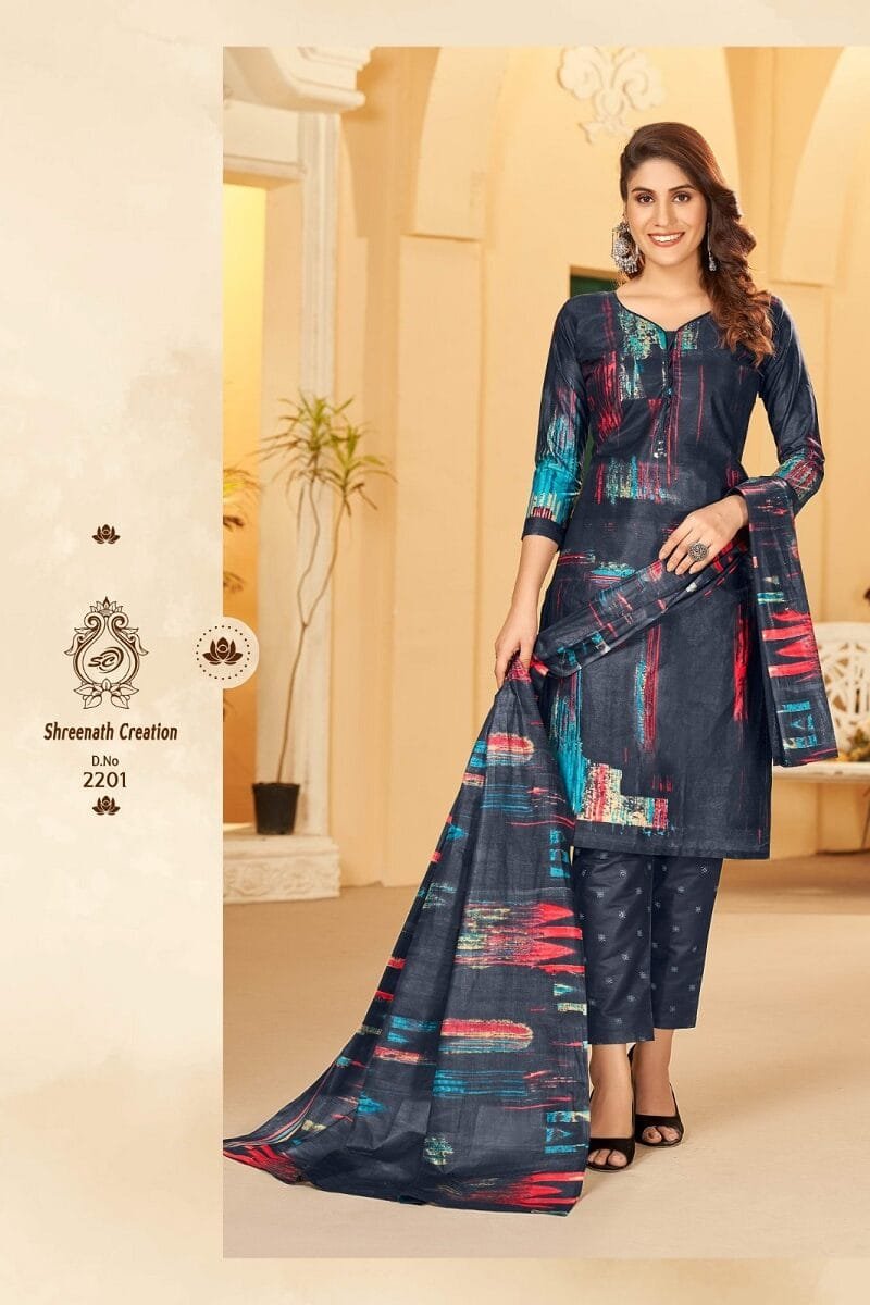Sc 3 Star Vol 22 Wholesale Cotton Dress Material