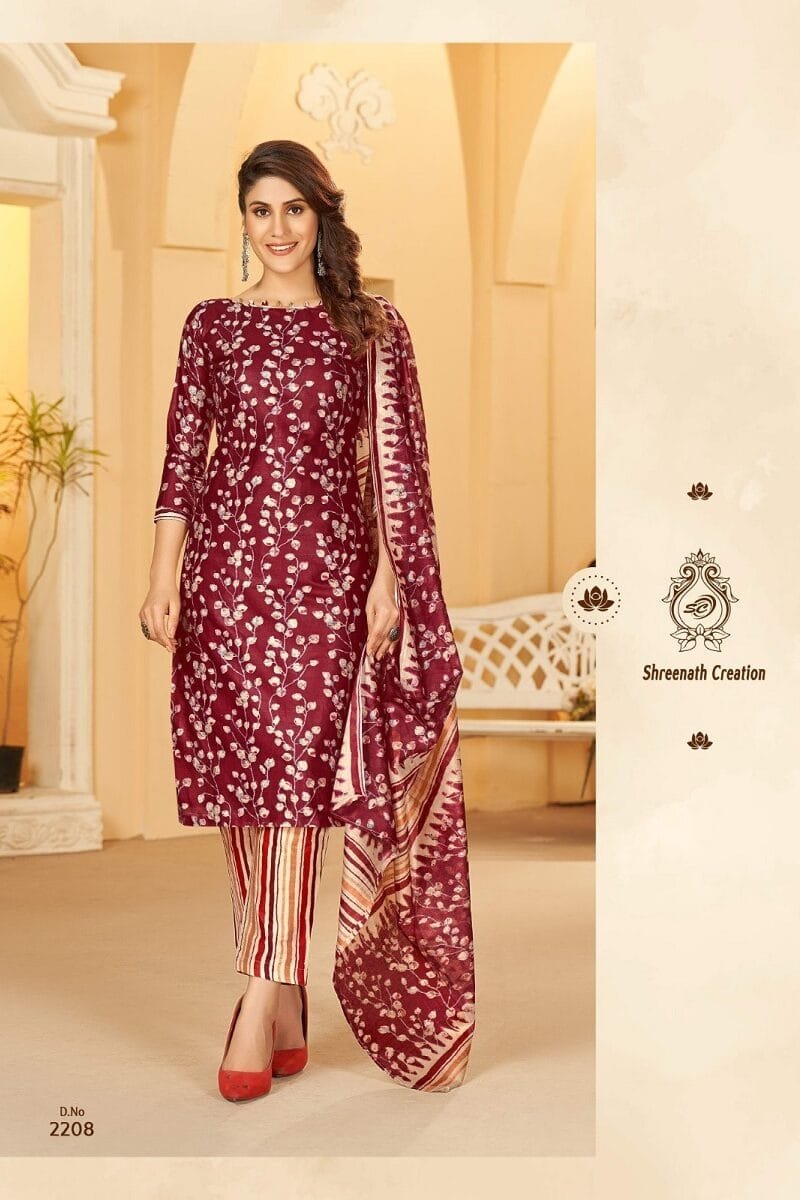 Sc 3 Star Vol 22 Wholesale Cotton Dress Material
