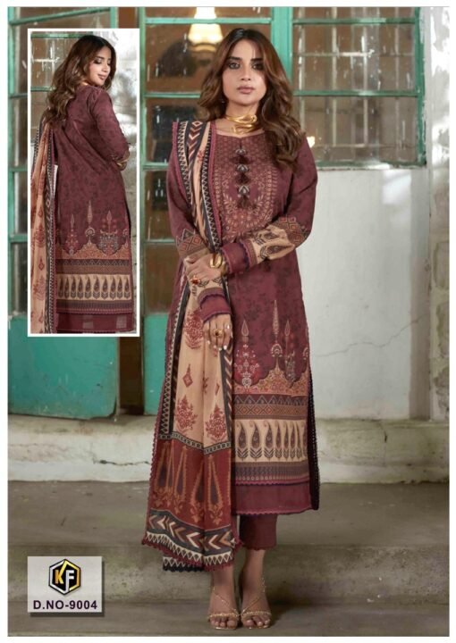 Sobia Nazir Vol 9 Keval Fab Heavy Cotton Wholesale Dress Material