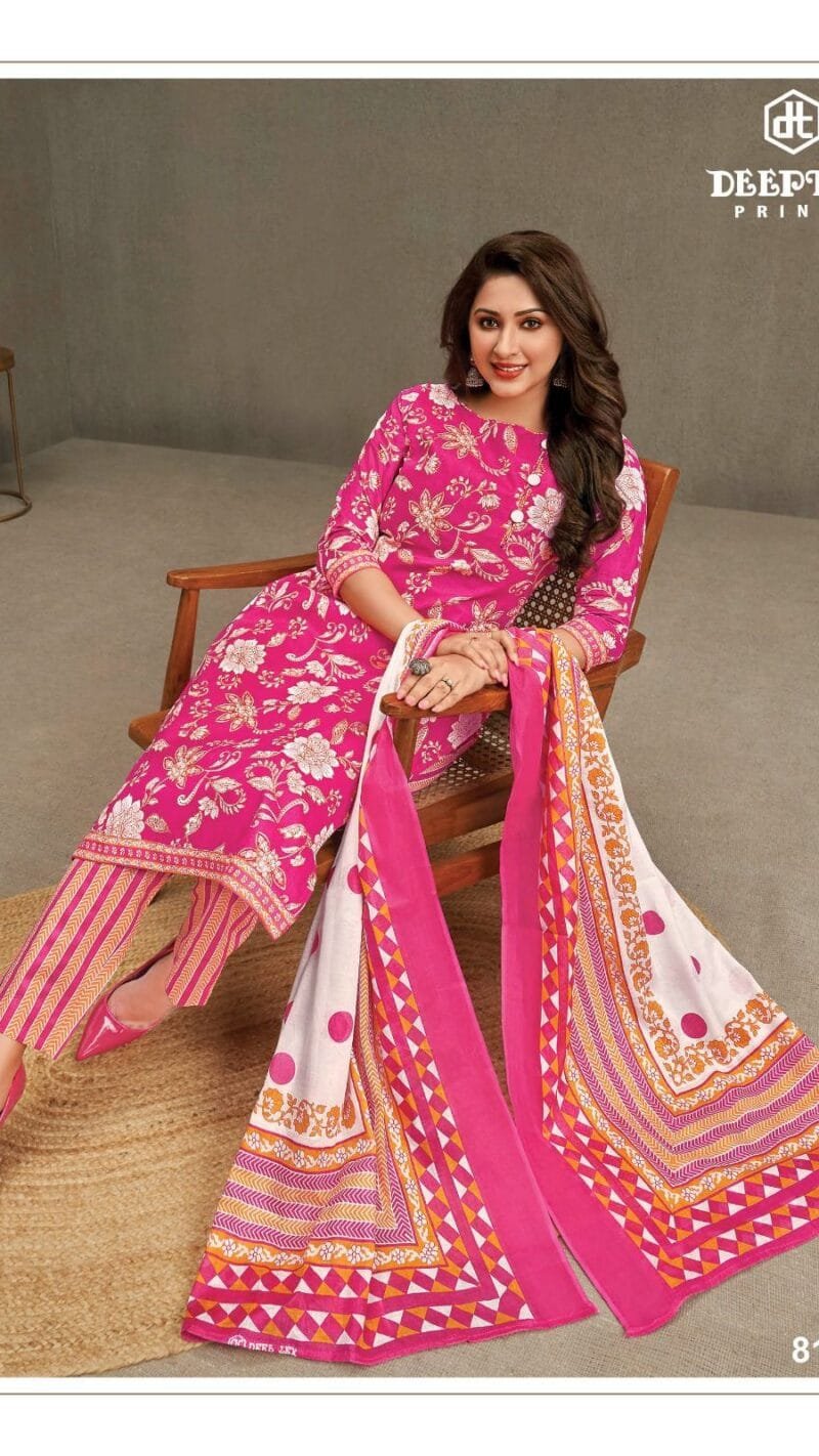 Deeptex Miss India Vol 81 Wholesale Cotton Dress Material