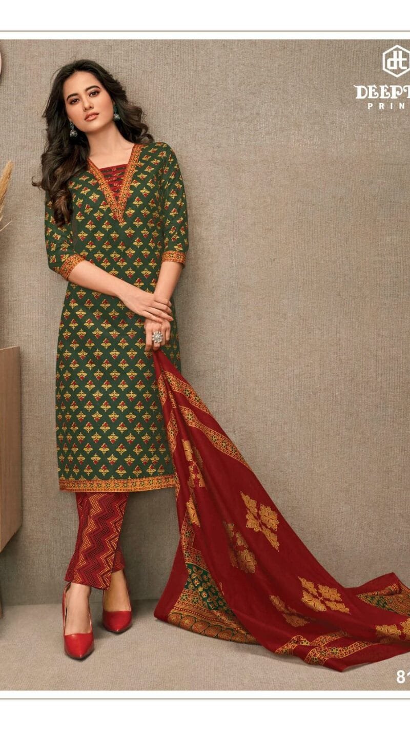 Deeptex Miss India Vol 81 Wholesale Cotton Dress Material