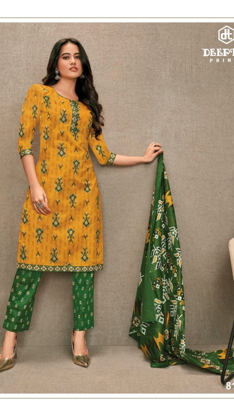 Deeptex Miss India Vol 81 Wholesale Cotton Dress Material