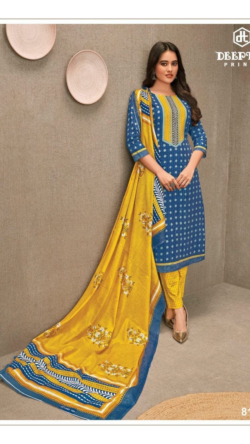Deeptex Miss India Vol 81 Wholesale Cotton Dress Material