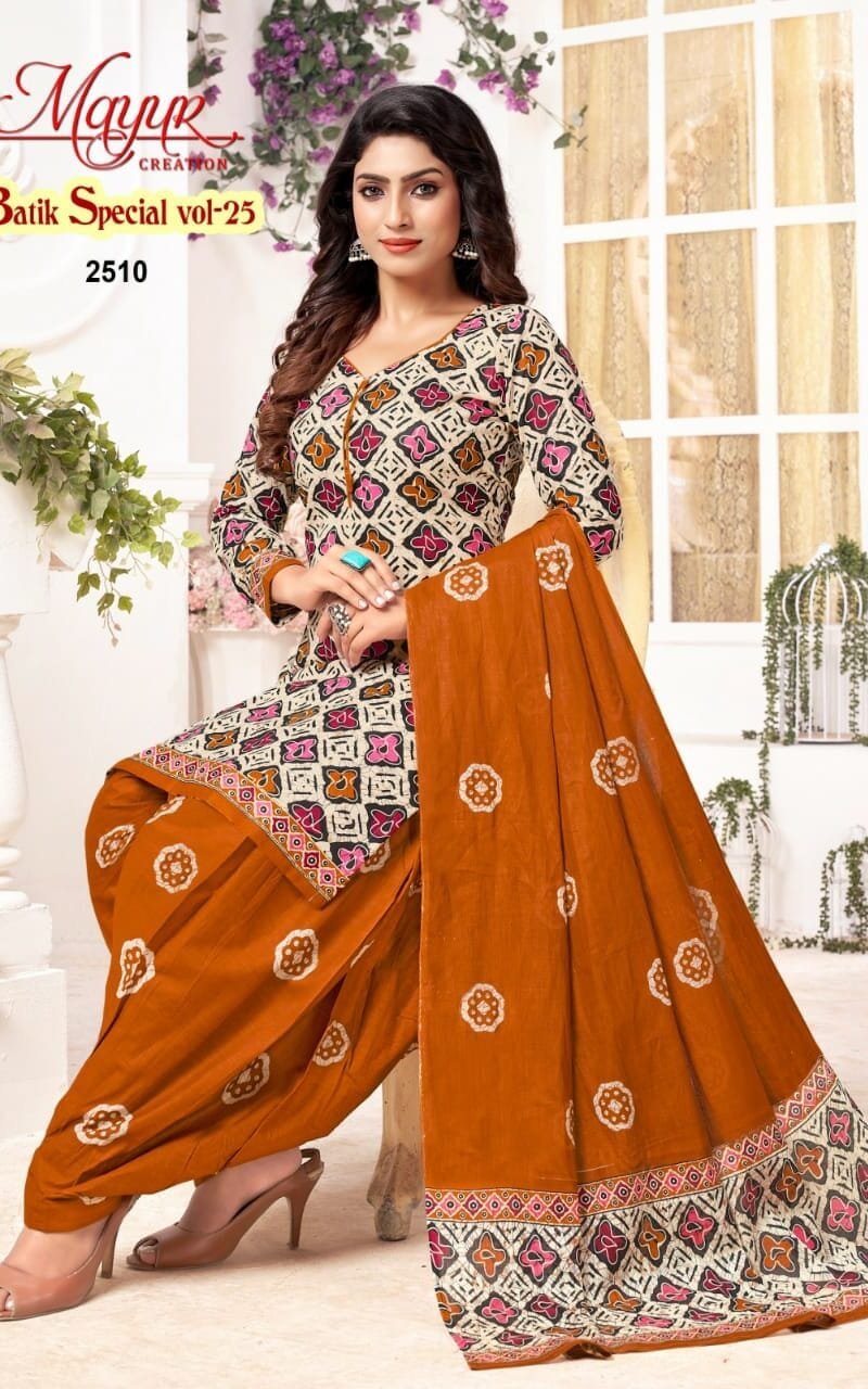 Mayur Batik Special Vol 25 Wholesale Cotton Dress Material