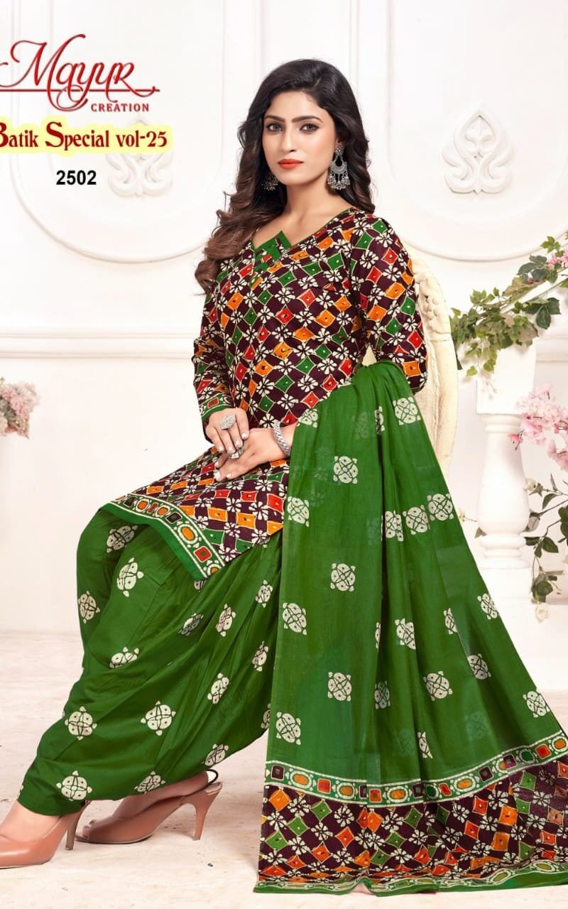 Mayur Batik Special Vol 25 Wholesale Cotton Dress Material
