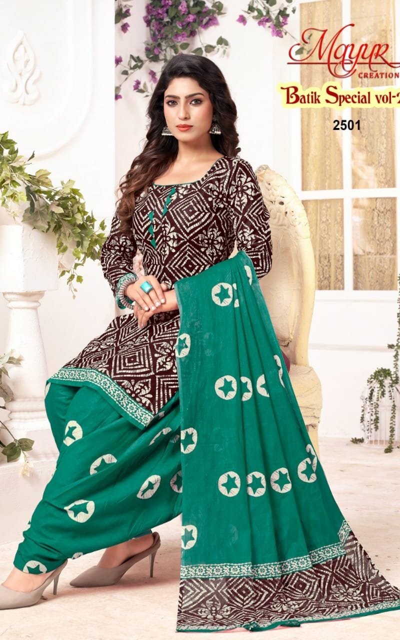 Mayur Batik Special Vol 25 Wholesale Cotton Dress Material