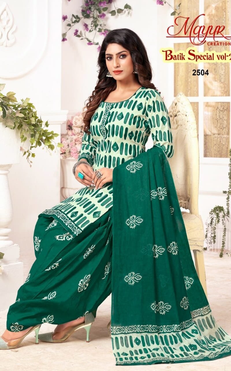 Mayur Batik Special Vol 25 Wholesale Cotton Dress Material