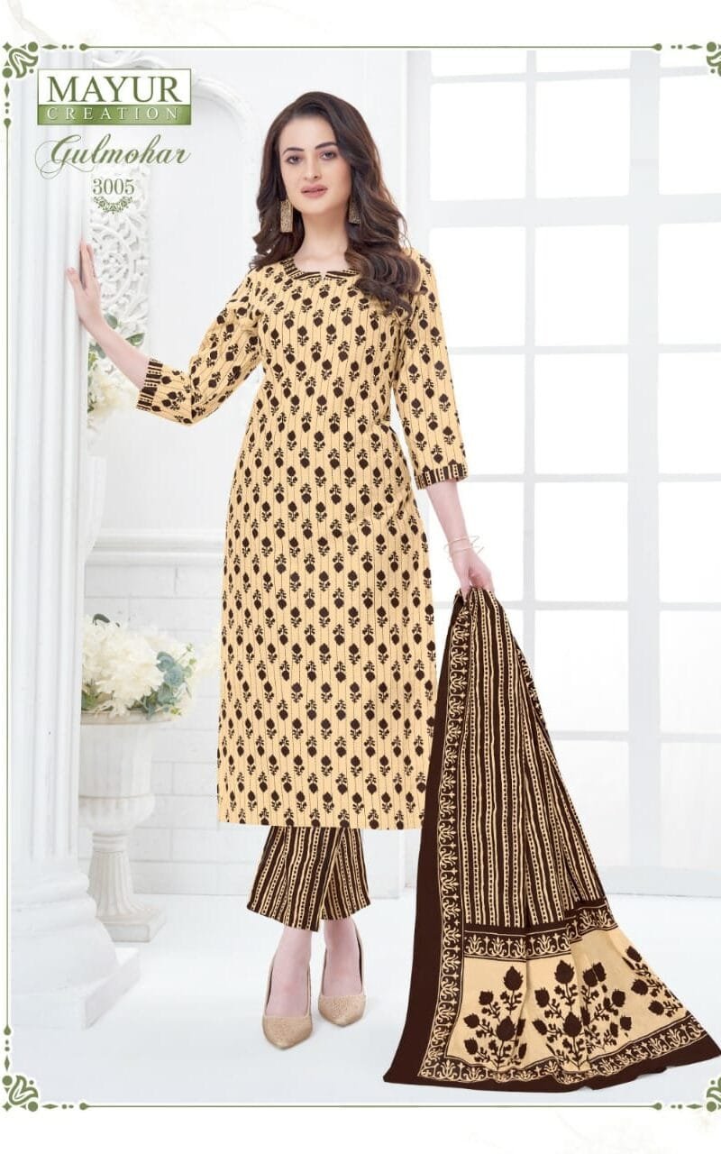 Mayur Gulmohar Vol 3 Wholesale Cotton Readymade Suits
