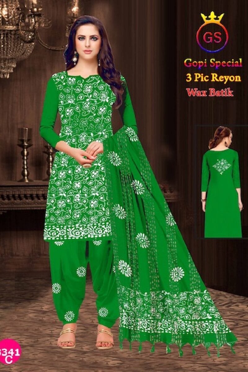 Rayon Gopi Wax Batik Wholesale Cotton Dress Material