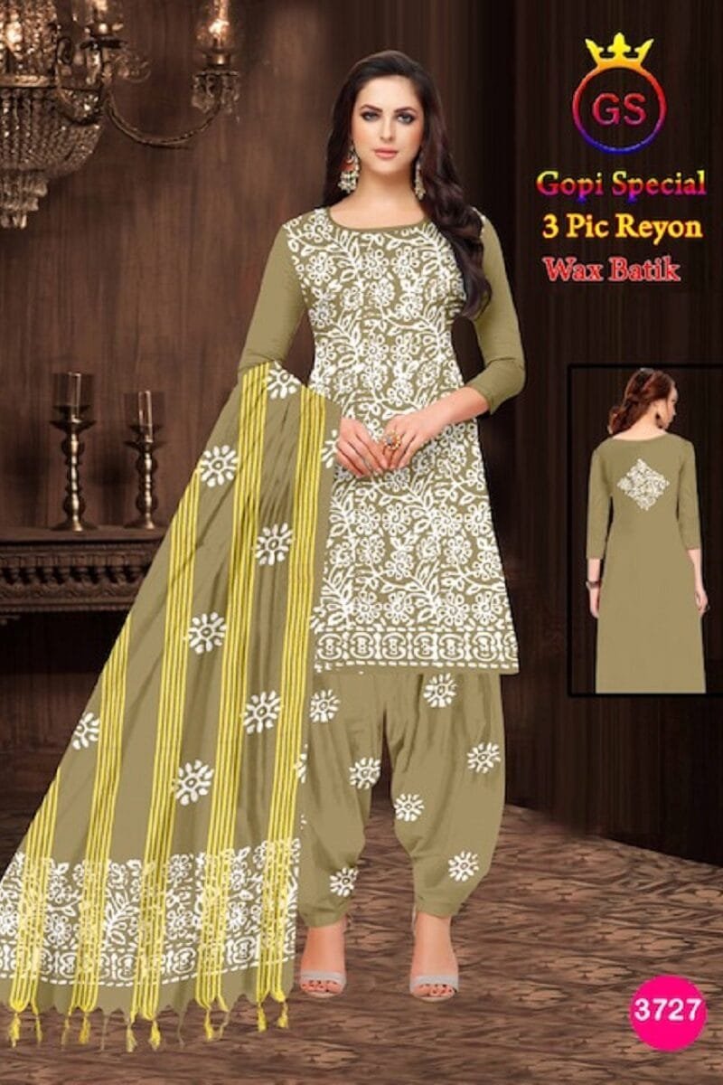 Rayon Gopi Wax Batik Wholesale Cotton Dress Material