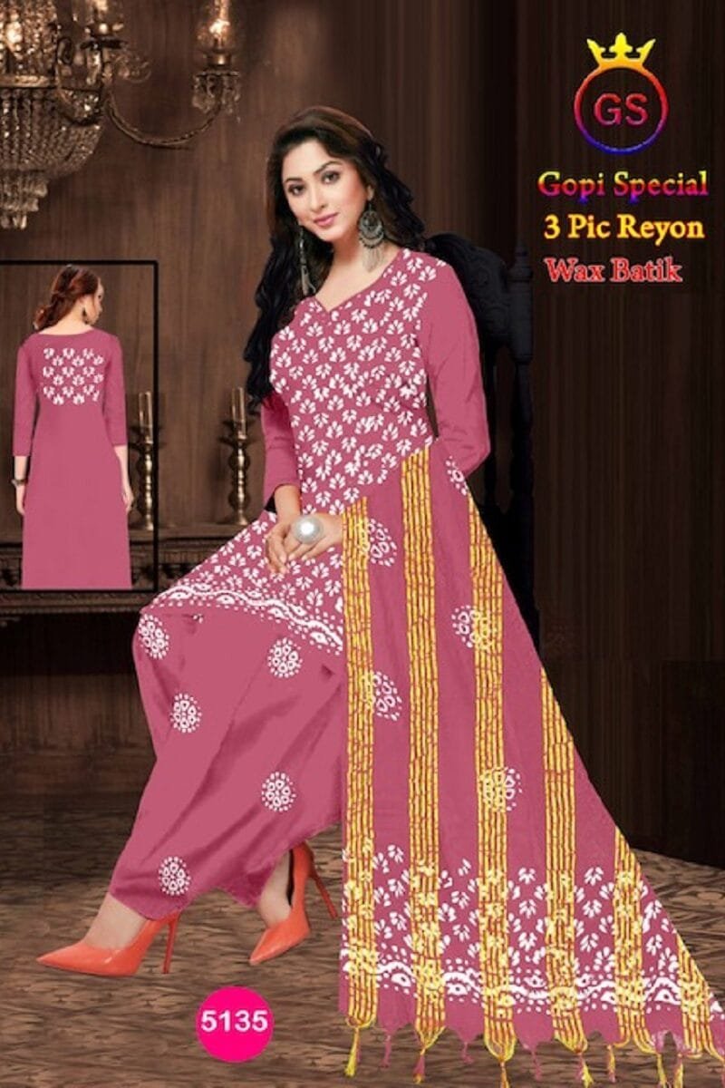 Rayon Gopi Wax Batik Wholesale Cotton Dress Material