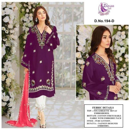 Clothes Supply Wholesale USA Readymade Dinsaa Suit D No 194 Abcd