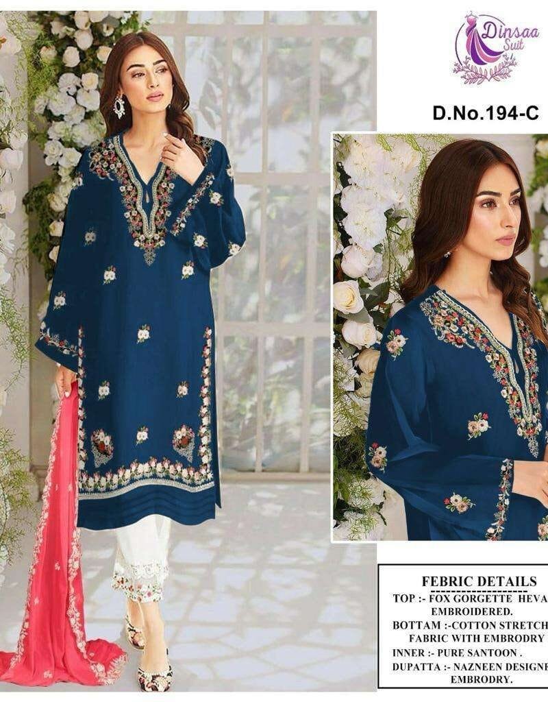 Clothes Supply Wholesale USA Readymade Dinsaa Suit D No 194 Abcd