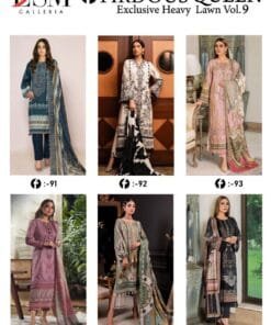 Firdous Queen Exclusive Heavy Lawn Vol 9Lsm Modest Clothes Wholesale USA