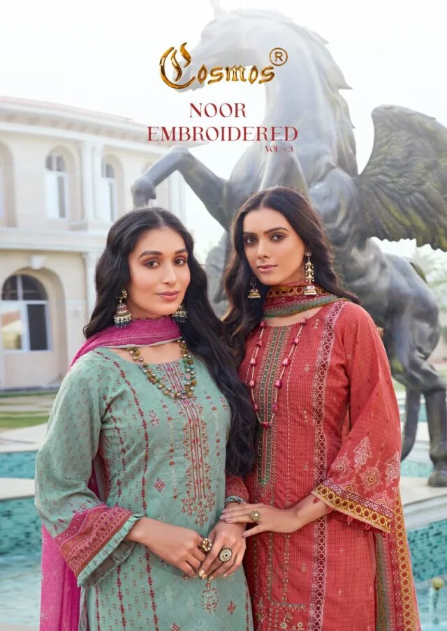 Noor Embroidered Vol 3Cosmos Fashion Best Wholesale Clothes Website USA