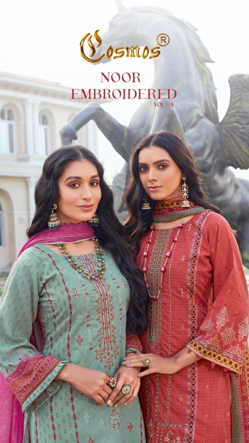 Noor Embroidered Vol 3Cosmos Fashion Best Wholesale Clothes Website USA