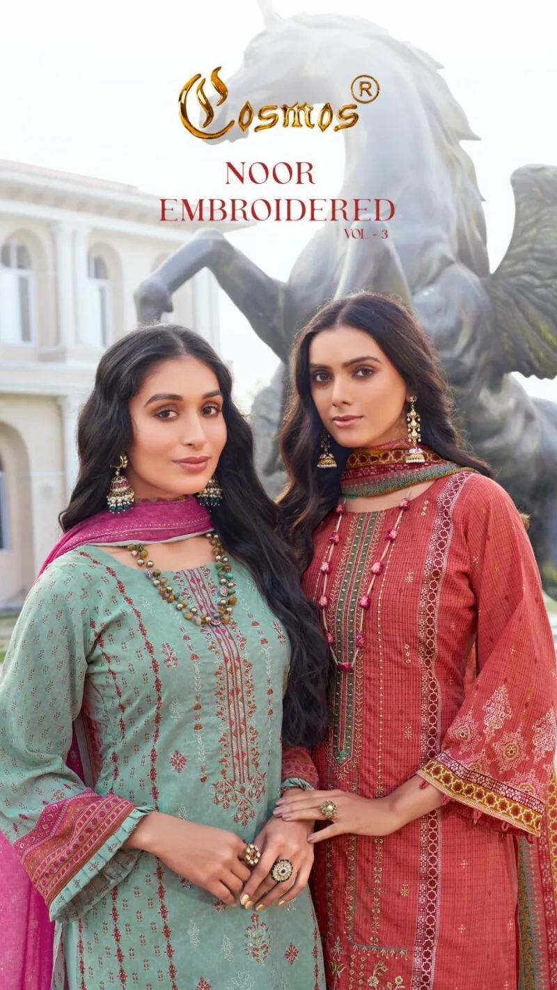 Noor Embroidered Vol 3Cosmos Fashion Best Wholesale Clothes Website USA