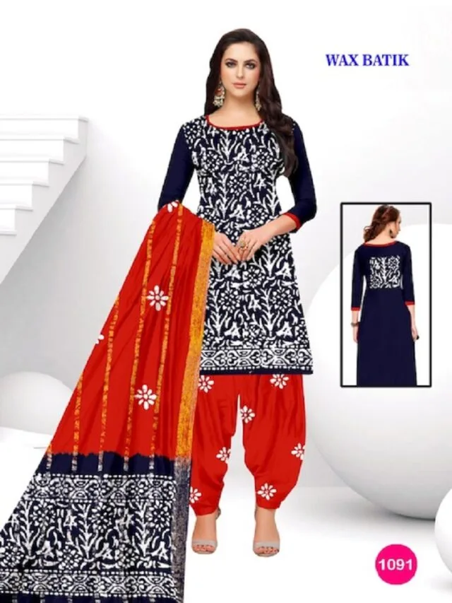 Sagar Cotton Wax Batik Wholesale Cotton Dress Material