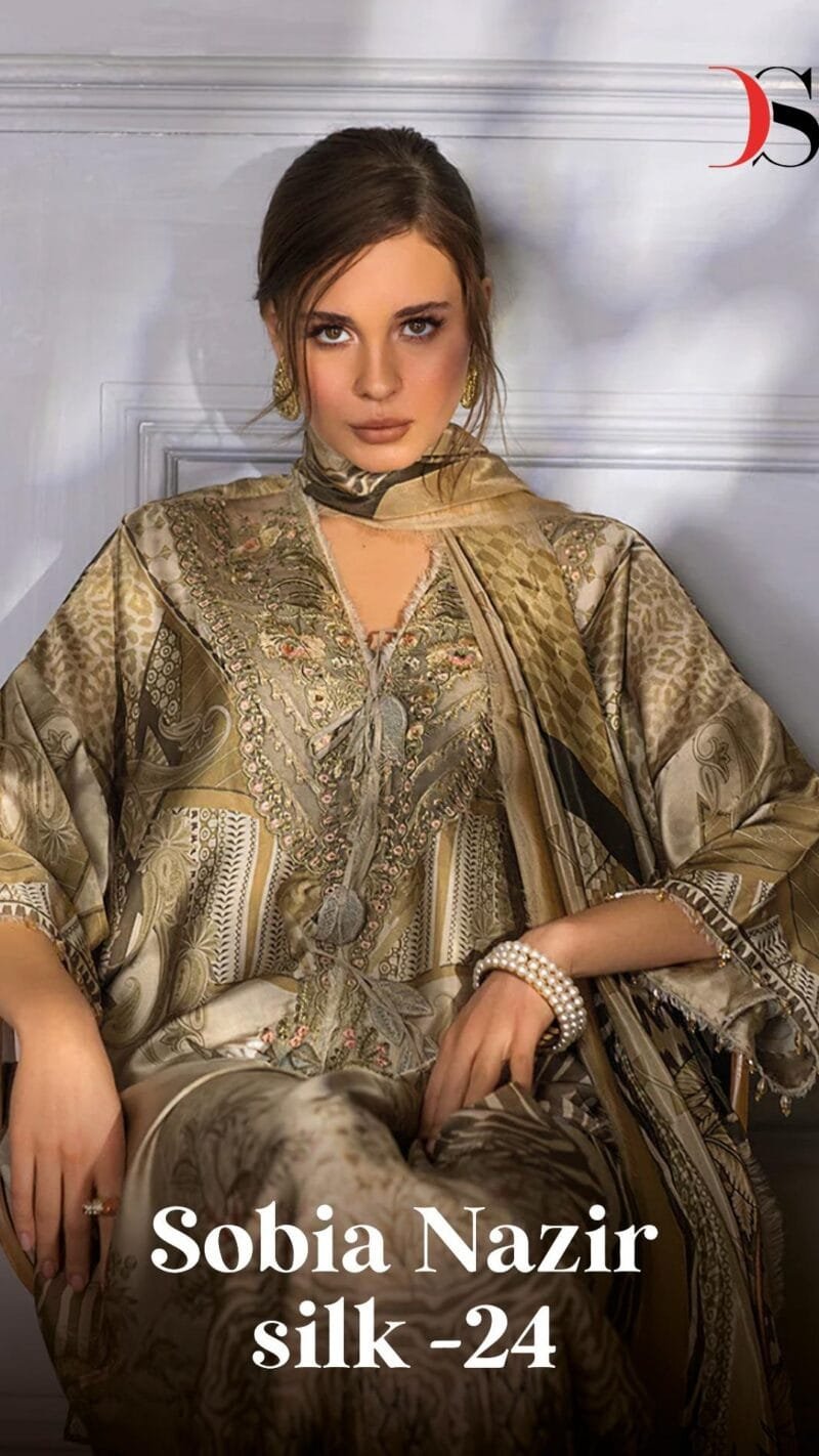 Wholesale Clothes Bundle USA Sobia Nazir Silk Vol 24 Deepsy Suits
