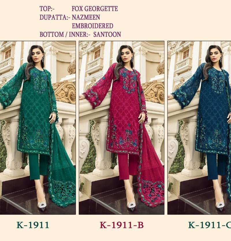 Wholesale Clothes For Plus Size USA Shree Fab K 1911 Colours