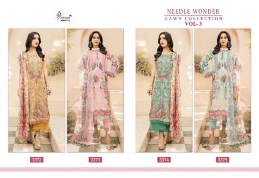 Wholesale Clothes Women USA NEEDLE WONDER LAWN COLLECTION VOL 3 Shree Fab