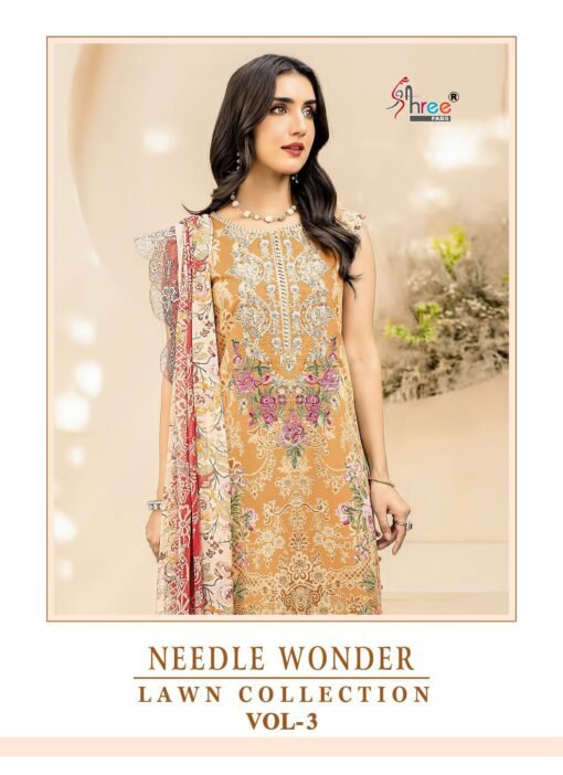 Wholesale Clothes Women USA NEEDLE WONDER LAWN COLLECTION VOL 3 Shree Fab