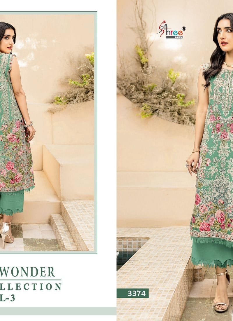Wholesale Clothes Women USA NEEDLE WONDER LAWN COLLECTION VOL 3 Shree Fab