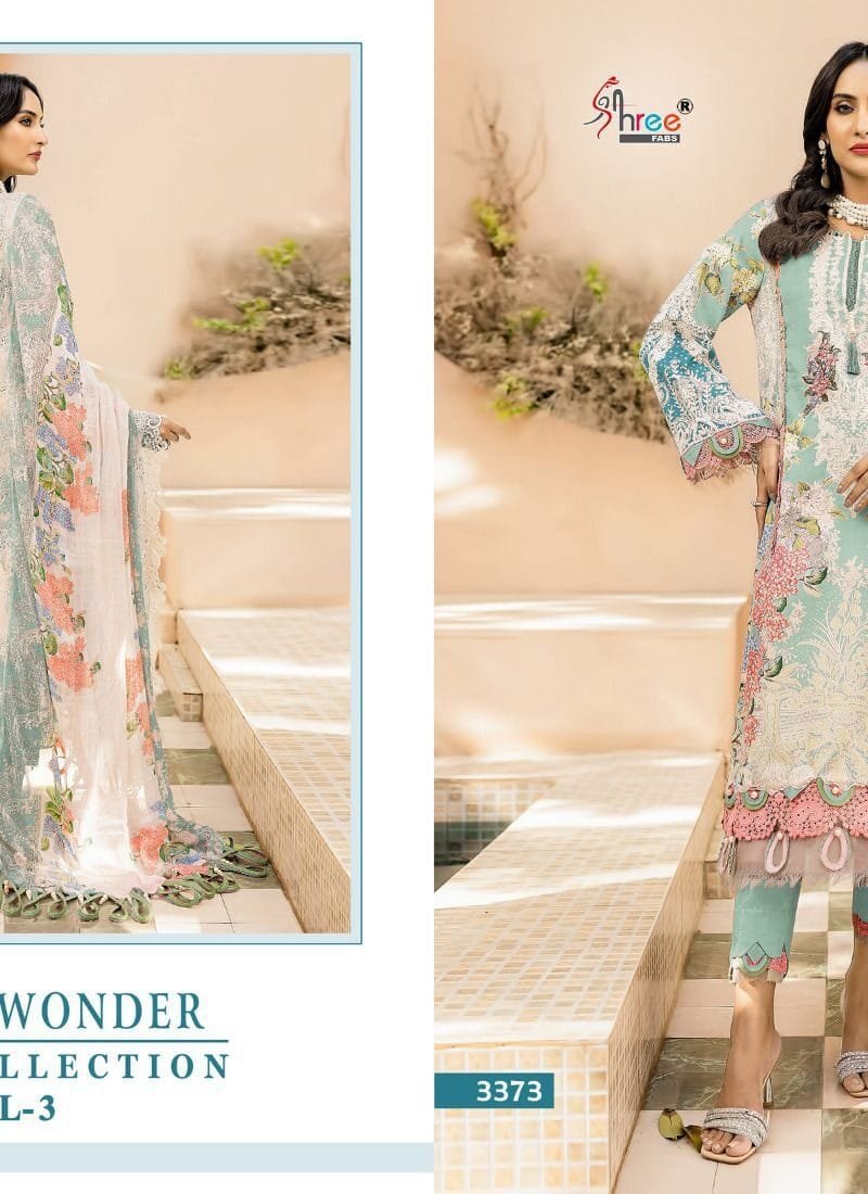 Wholesale Clothes Women USA NEEDLE WONDER LAWN COLLECTION VOL 3 Shree Fab