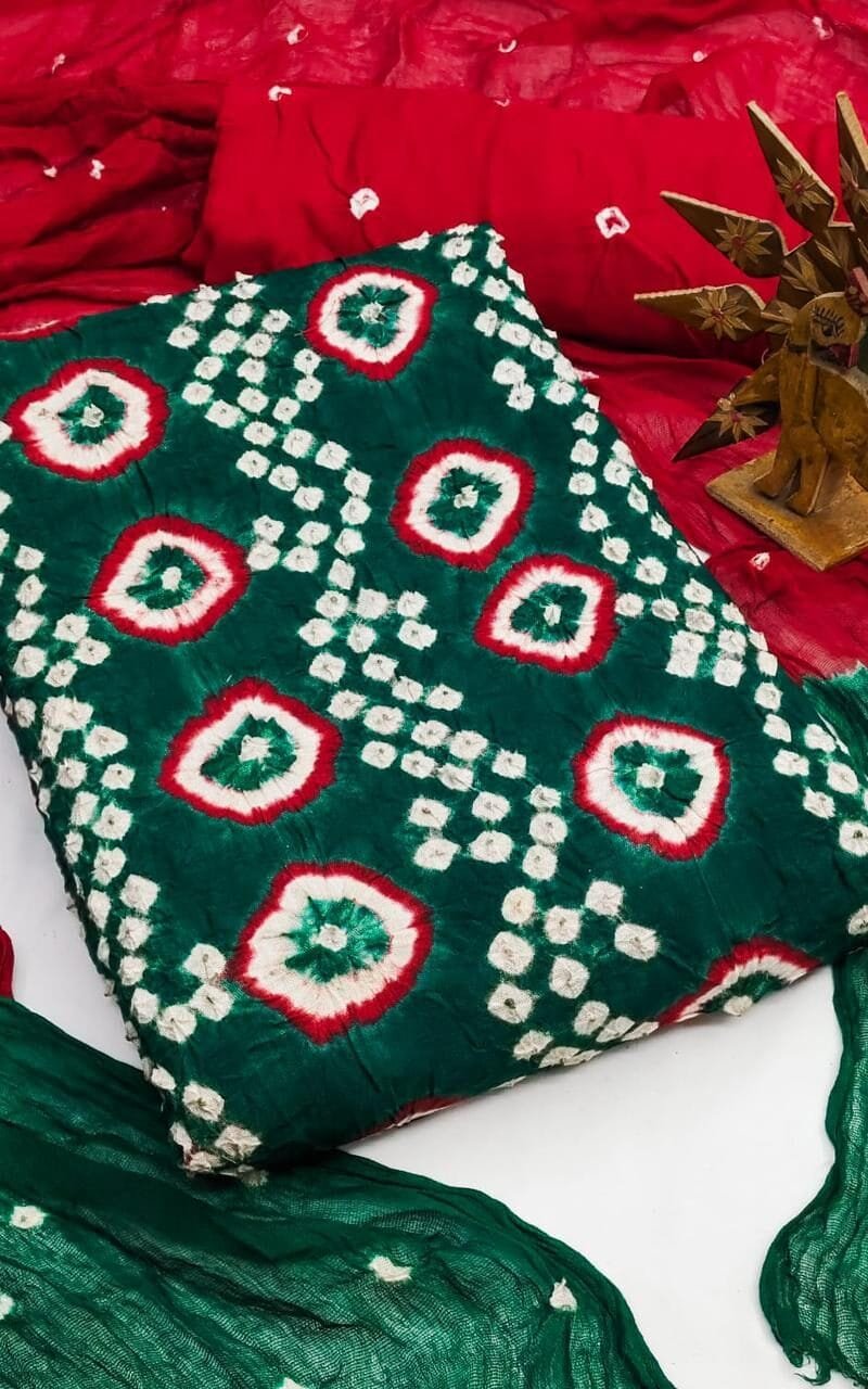 Brand Clothes Wholesale USA Rayon Bandhani Dress Material Wholesale