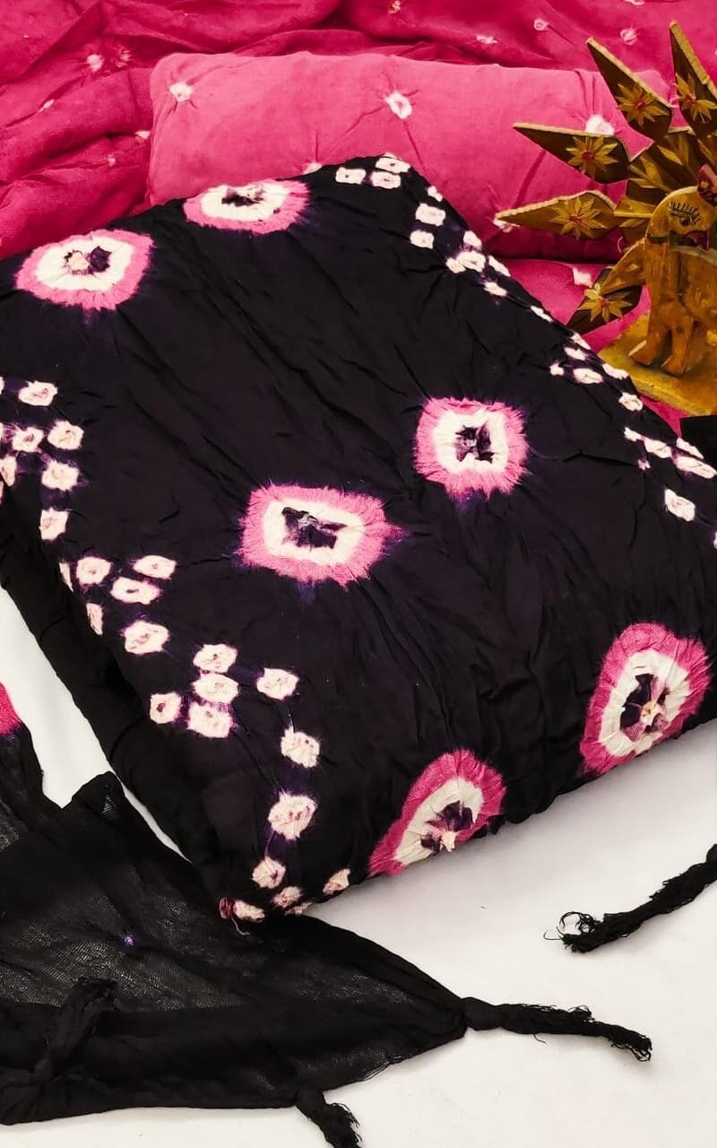 Brand Clothes Wholesale USA Rayon Bandhani Dress Material Wholesale