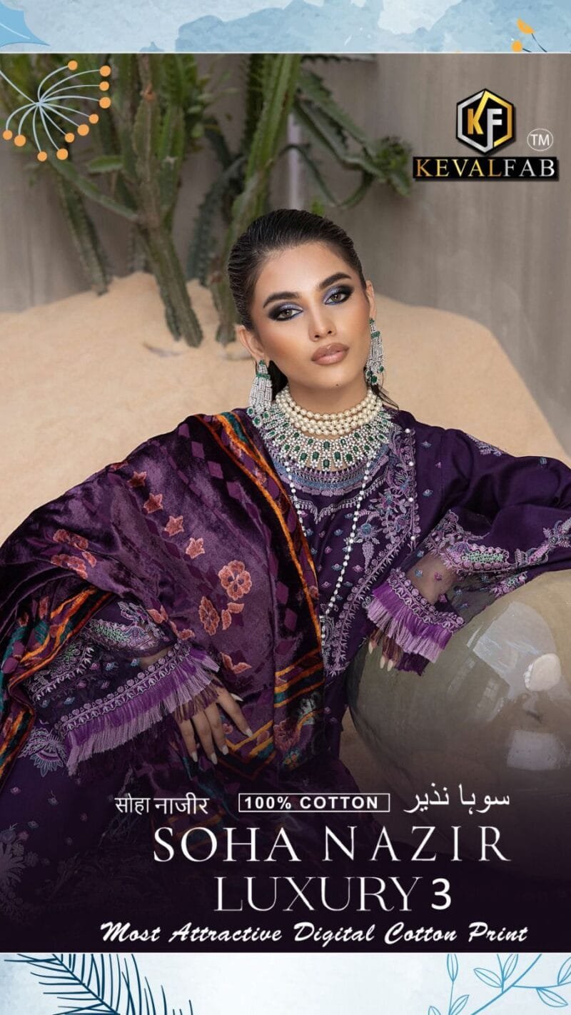 Clothes Wholesale China USA Soha Najir Vol 3 Keval Fab