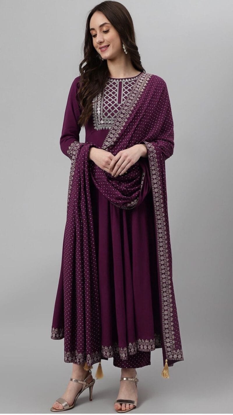 Clothes Wholesale Los Angeles USA New Rayon beautiful Kurti Bottom Duppta