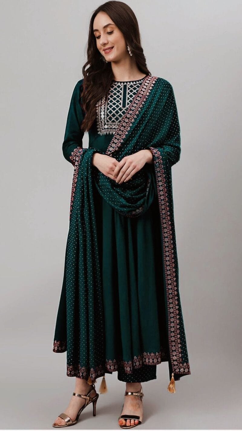 Clothes Wholesale Los Angeles USA New Rayon beautiful Kurti Bottom Duppta