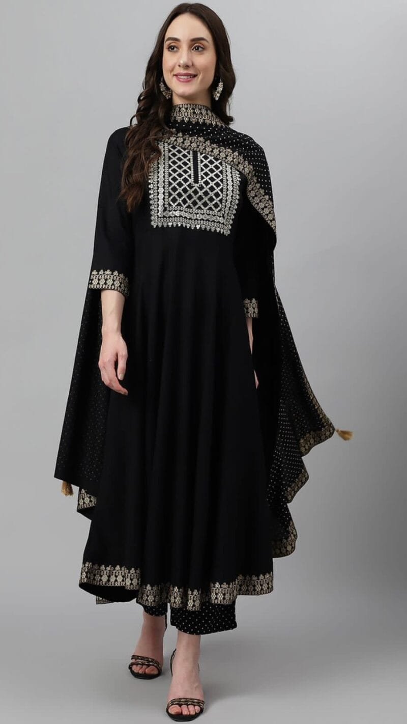 Clothes Wholesale Los Angeles USA New Rayon beautiful Kurti Bottom Duppta