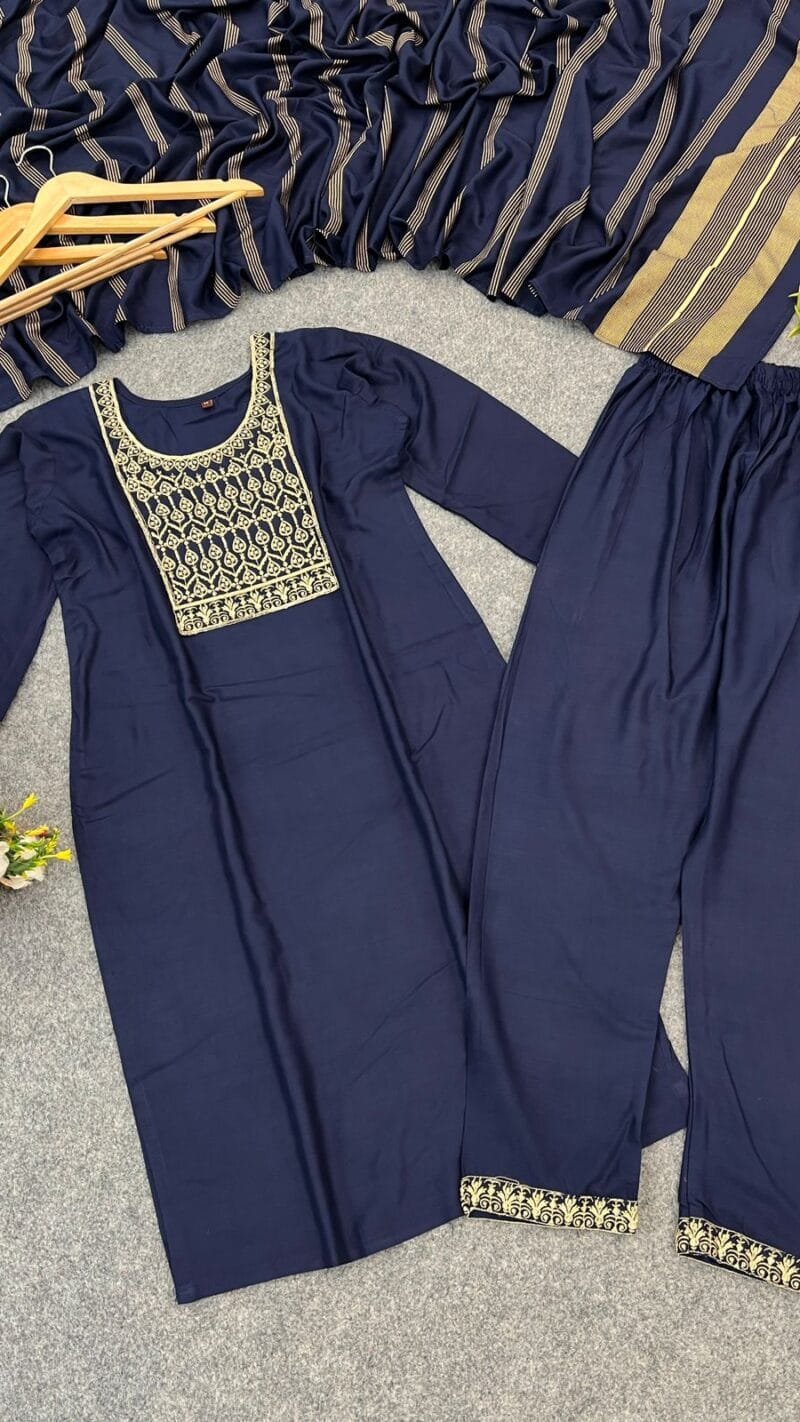 Clothes Wholesale Near Me USA New Rayon Beautiful Kurti Pant Duppta