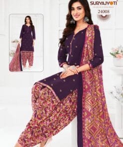 Clothes Wholesale USA Suryajyoti Patiyala Kudi Vol25 Dress Material