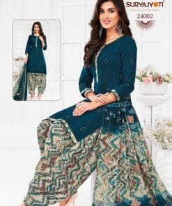 Clothes Wholesale USA Suryajyoti Patiyala Kudi Vol25 Dress Material