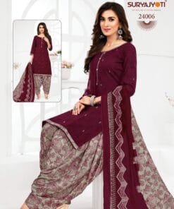 Clothes Wholesale USA Suryajyoti Patiyala Kudi Vol25 Dress Material