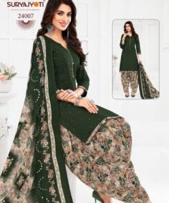 Clothes Wholesale USA Suryajyoti Patiyala Kudi Vol25 Dress Material