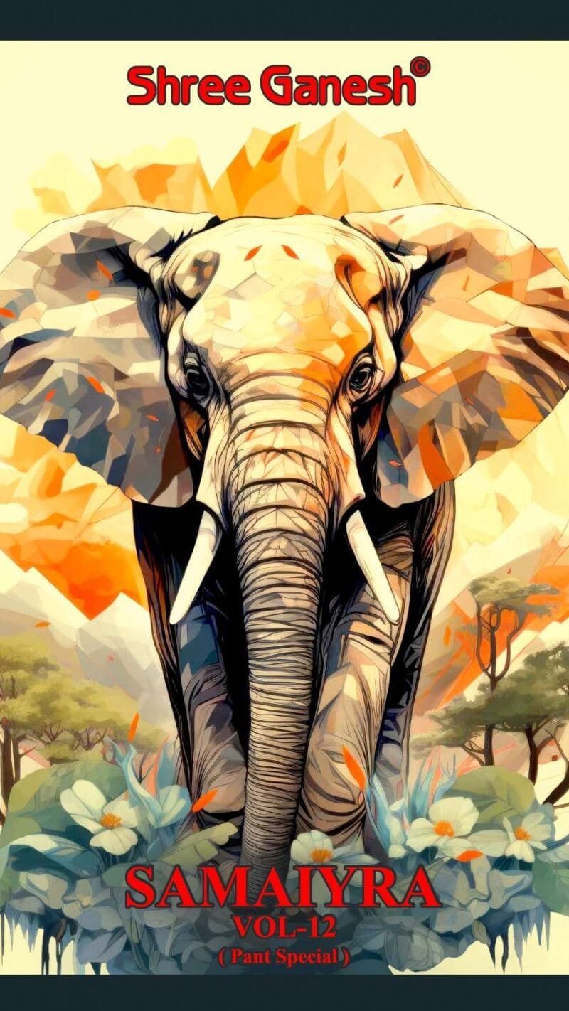 Us Wholesale Clothes USA Samaiyra Vol12Pant Special Shree Ganesh