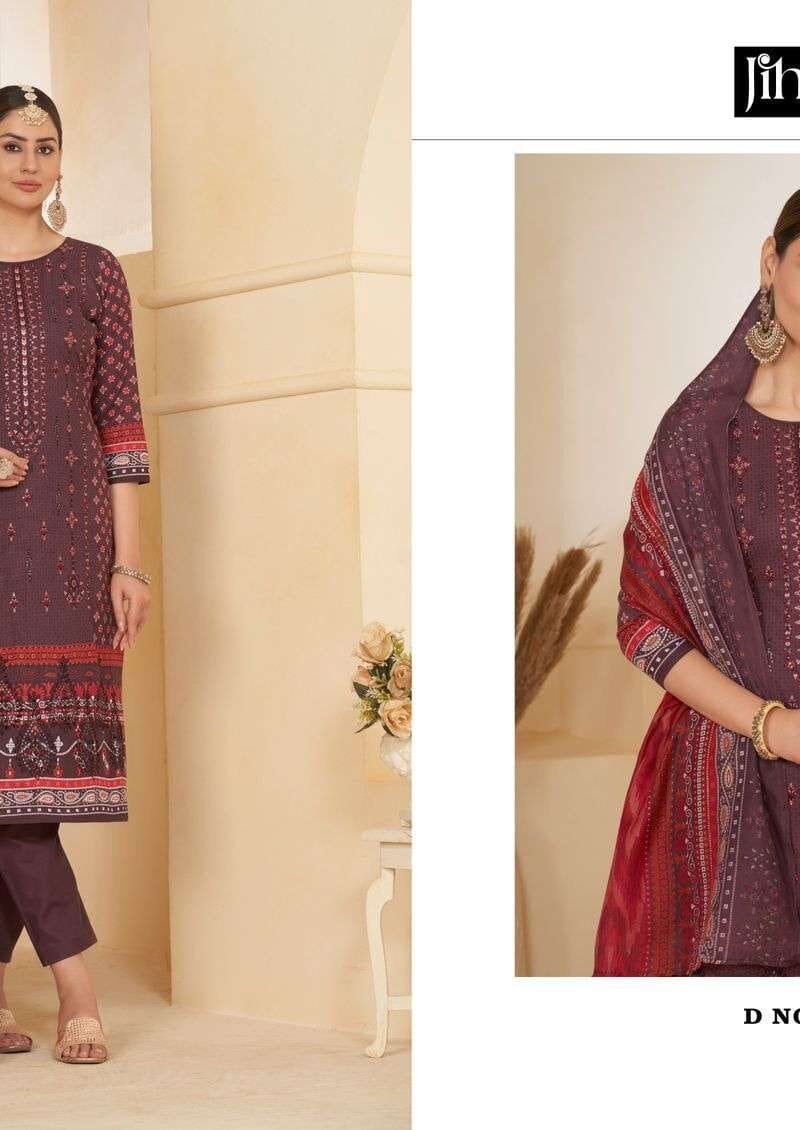 Wholesale Clothes Us USA Jihan Present Scarlet Lawn Vol 3