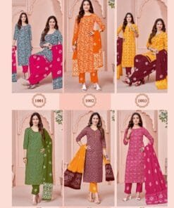 Wholesale Clothes Women USA Batik Special Vol1 Kurti Pant With Dupatta