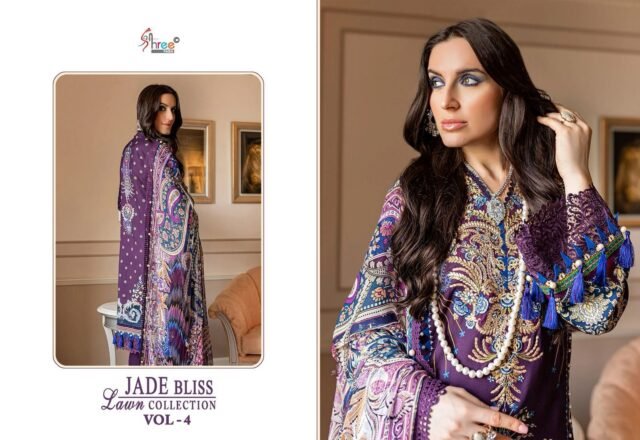 Wholesale Name Brand Clothes USA Jade Bliss Lawn Collection Vol 4