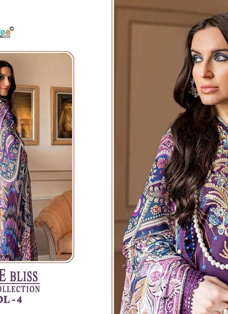 Wholesale Name Brand Clothes USA Jade Bliss Lawn Collection Vol 4